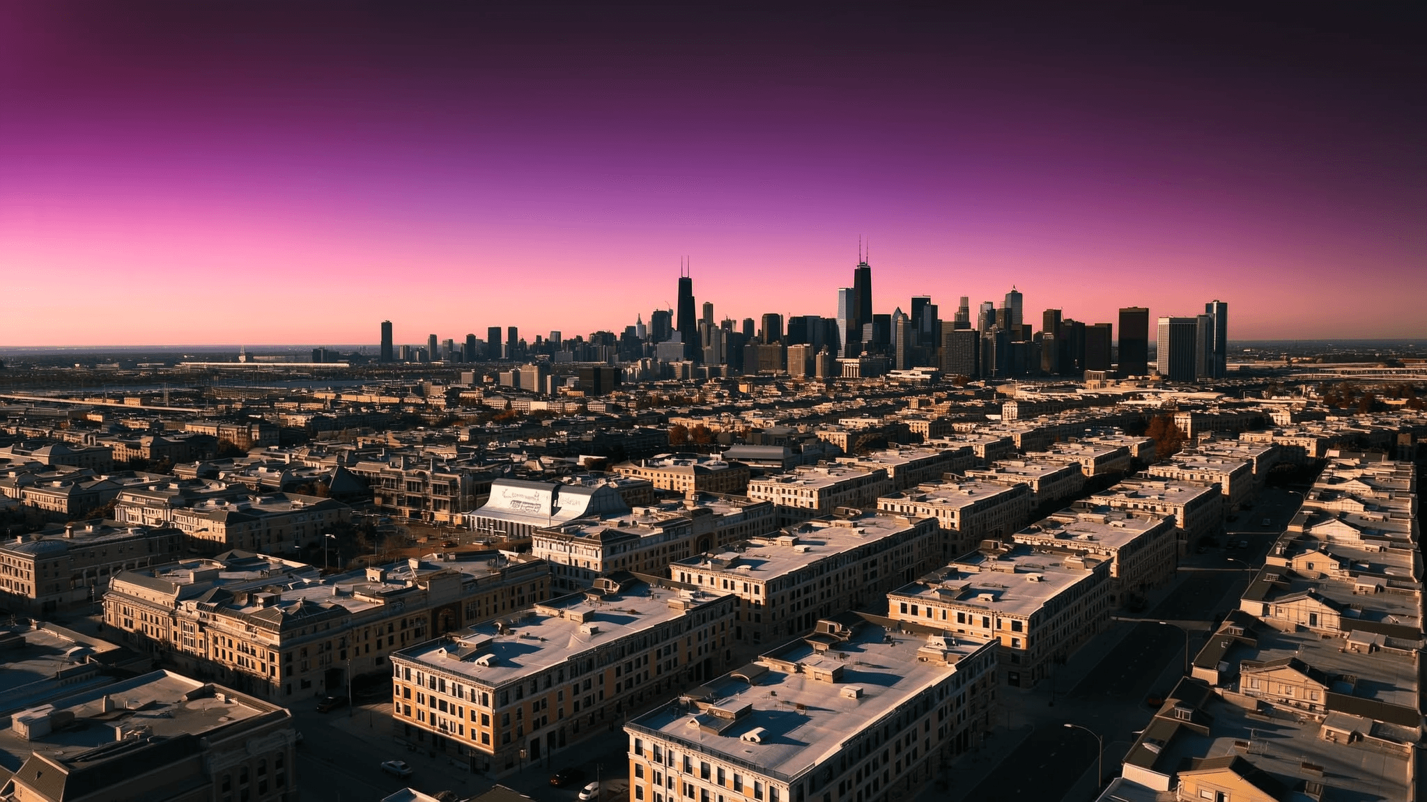 Chicago, IL — aerial view